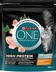 Purina ONE High Protein Cat Adult Karma z kurczakiem dla kota 900g