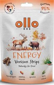 Ollo Air-Dried Dried Energy Venison Strips Przysmaki z dziczyzną dla psa 80g