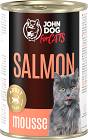 John Dog for Cats Salmon Mousse Karma z łososiem dla kota 400g