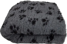 BUBA Pet Dry Bed Legowisko antypoślizgowe szare w łapki 75x50cm nr A11 WYPRZEDAŻ
