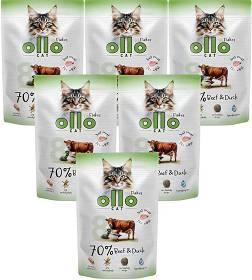 Ollo nr 8 Beef&Duck Karma z wołowiną i kaczką dla kota 12x85g PAKIET