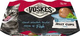 Voskes Original Adult Jelly Cups Tuna Przysmak z tuńczykiem dla kota 6x25g
