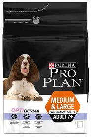 Pro Plan OPTIDERMA Adult 7+ Medium&Large Sensitive Skin Karma dla psa 2x14kg TANI ZESTAW WYPRZEDAŻ