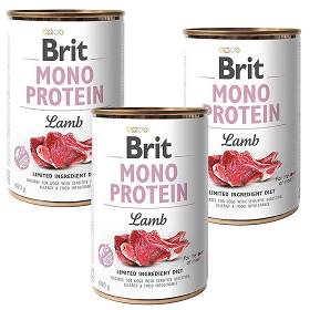 Brit Mono Protein Lamb Karma z jagnięciną dla psa 6x400g PAKIET