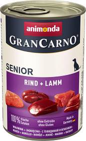 Animonda GranCarno Senior Karma z wołowiną i jagnięciną dla psa 400g