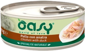 Oasy Natural Adult Chicken with Duck Karma z kurczakiem i kaczką dla kota 70g