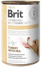 Brit Veterinary Diet Hepatic Egg&Pea Karma z jajami i groszkiem dla psa 400g