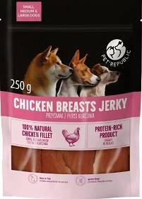 Pet Republic Chicken Breasts Jerky Przysmak z kurczakiem dla psa 250g