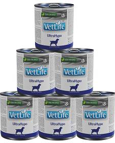 Farmina Vet Life Dog UltraHypo Karma dla psa 6x300g PAKIET