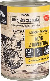 Wiejska Zagroda Karma z indykiem i jagnięciną dla psa 400g