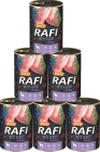 Rafi with Rabbit Mokra Karma z królikiem, borówką i żurawiną dla psa 12x400g