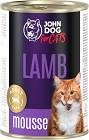 John Dog for Cats Lamb Mousse Karma z jagnięciną dla kota 400g