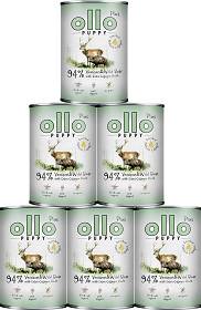 Ollo Plus Venison & Wild Boar with Collagen Dog Puppy Karma z jeleniem, dzikiem i kolagenem dla szczeniaka 12x400g PAKIET