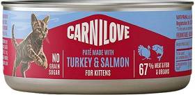 Carnilove Kitten Turkey&Salmon Pate Karma z  indykiem i łososiem dla kociąt 100g