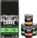 Crave Adult Karma z jagnięciną i wołowiną dla psa 7kg + Crave Mix Smaków 4x400g GRATIS