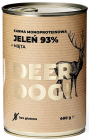 Deer Dog Adult Karma z jeleniem i miętą dla psa 400g