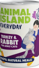 Animal Island Everyday Turkey&Rabbit Mousse Karma z indykiem i królikiem w musie dla kota 400g