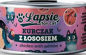 Łapsie Adult Karma z kurczakiem i łososiem dla kota 80g