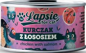 Łapsie Adult Karma z kurczakiem i łososiem dla kota 80g