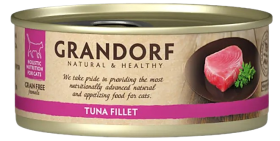 Grandorf Adult Tuna Fillet Karma z tuńczykiem w sosie dla kota 70g